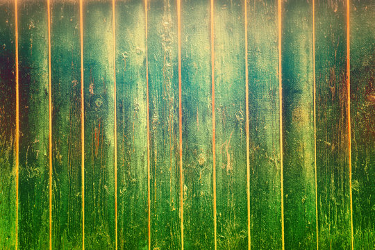 abstract background of green. Background texture of wooden planks