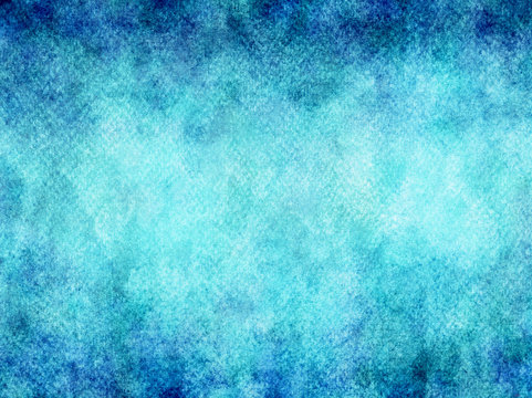 Teal Aqua Blue Watercolor Texture Background