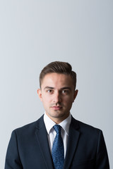 Businessman looking at camera