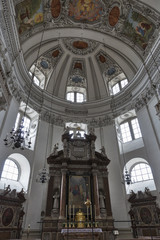 Salzburg Dom cathedral altar, Austria.