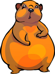Naklejka premium Marmot. Vector illustration