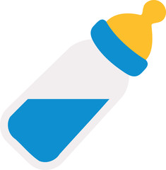 Baby bottle with milk