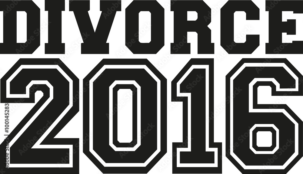 Sticker Divorce 2016 font