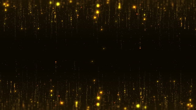 loopable shimmering 4k backround with particles flying from top and bottom of screen with glares
