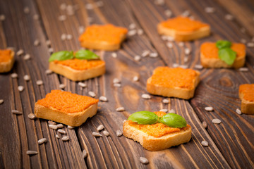 Sunflower seed and pepper paste