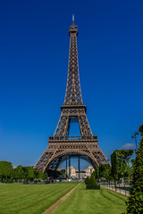 Tour Eiffel (Eiffel Tower) located on Champ de Mars in Paris.