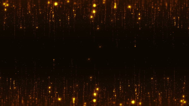 loopable shimmering 4k backround with particles flying from top and bottom of screen with glares
