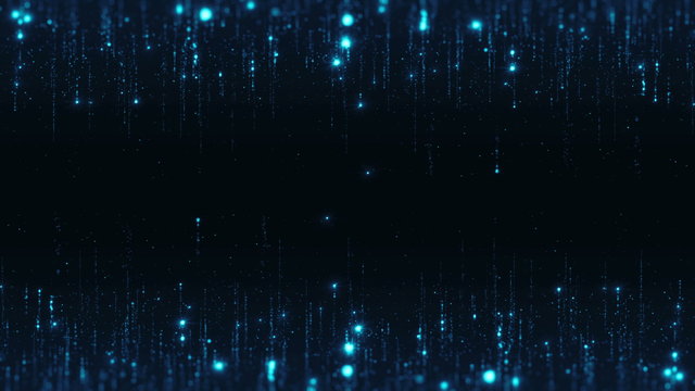 loopable shimmering 4k backround with particles flying from top and bottom of screen with glares
