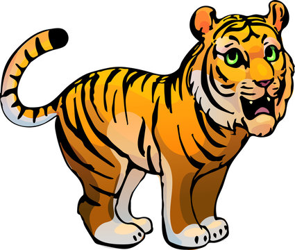 Tiger. Vector illustration