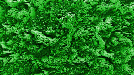 Obraz premium 3d render of abstract planet surface with high detailed relief made with displacement noise