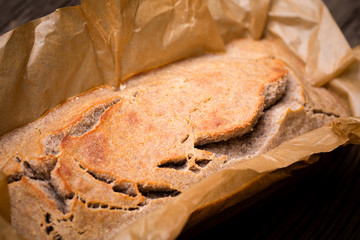 Natural homemade delicious buckwheat bread