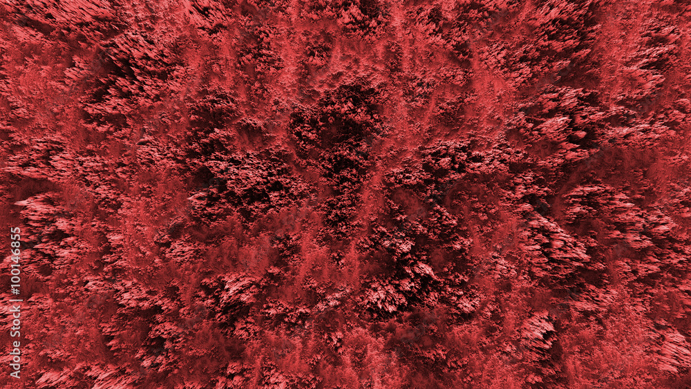 Aufkleber 3d render of abstract planet surface with high detailed relief made with displacement noise