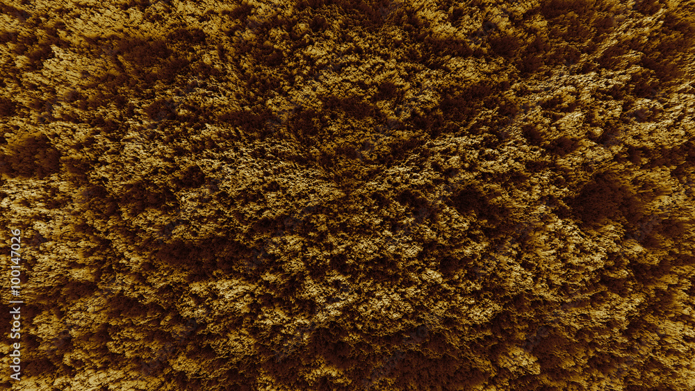 Poster 3d render of abstract planet surface with high detailed relief made with displacement noise