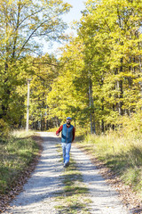 Fototapeta premium Attractive young man walking