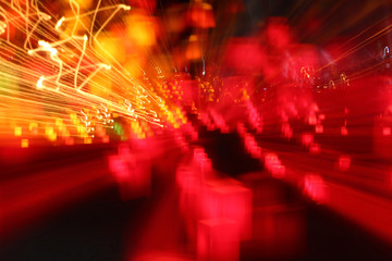 abstract fiery lights