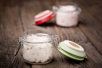 Natural homemade ricotta paste