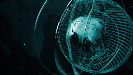 metal earth concept with additional elements around