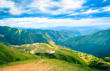 Obraz premium View of the Green Mountains