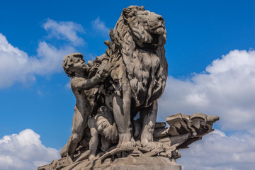Pont Alexandre III (1896) - bridge spanning river Seine in Paris
