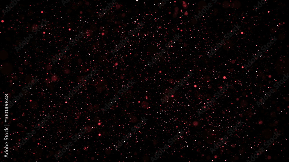 Poster abstract particle background with shallow depth of field at the top and bottom of the screen