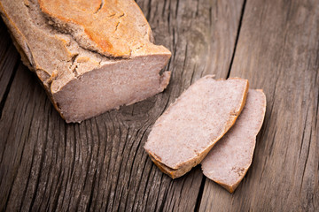 Natural homemade delicious buckwheat bread
