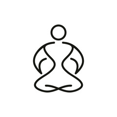 yoga icon.vector illustration.