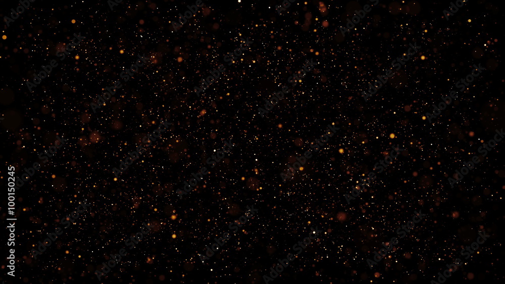 Poster abstract particle background with shallow depth of field at the top and bottom of the screen