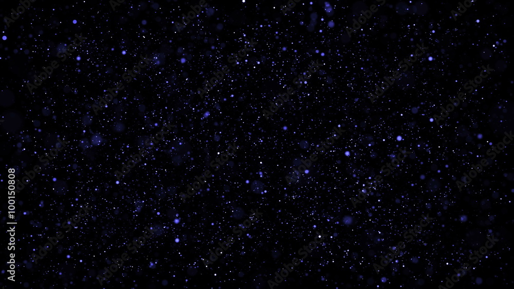 Poster abstract particle background with shallow depth of field at the top and bottom of the screen. loop