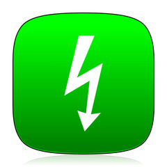 bolt green icon for web and mobile app