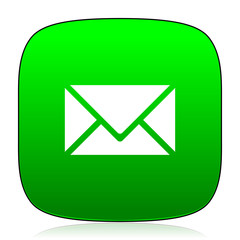 email green icon for web and mobile app