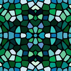 Seamless pattern kaleidoscopic texture background