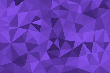 purple abstract background of triangles low poly