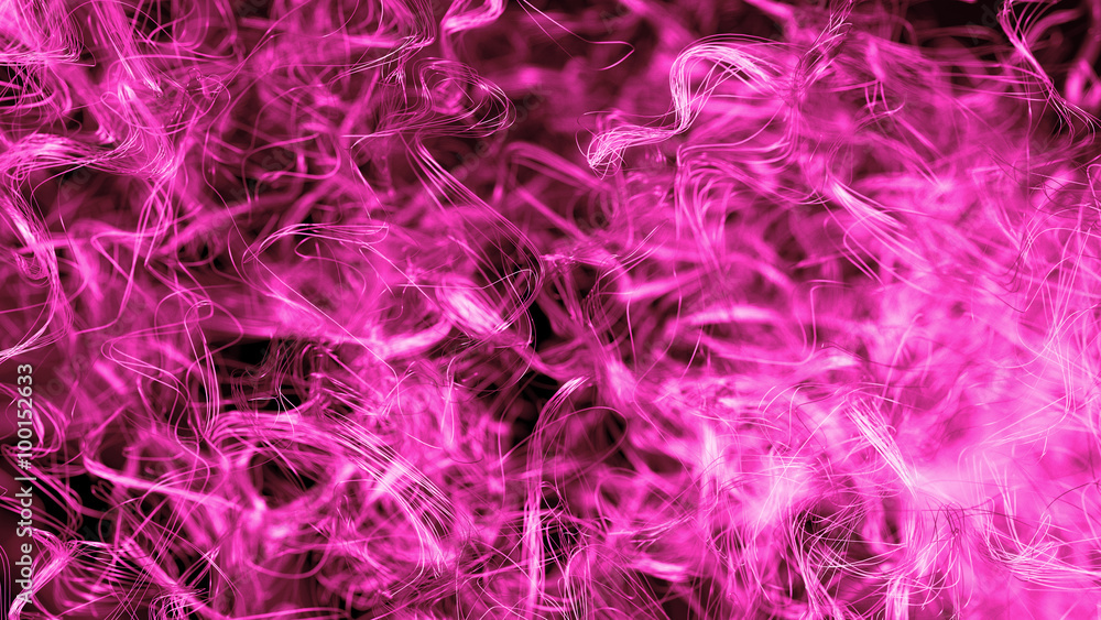 Poster abstract macro background made of an array of a large number of branched filaments with depth of fie