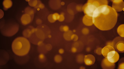 bokeh background with different iris forms particles, blurred with depth of field effect
