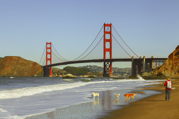 Baker Beach - Golden Gate Bridge, Californië