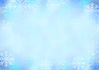 Blue winter abstract background