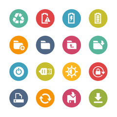 Web and Mobile Icons 3 -- Fresh Colors Series