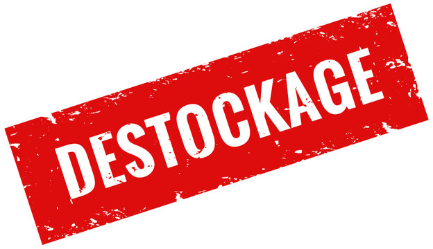 Destockage rond rouge timbre