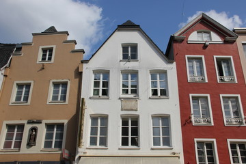 Fototapeta na wymiar Bürgerhäuser in der Bonner Innenstadt, Sternstraße