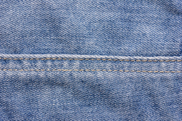 Blue jeans closeup texture.