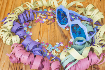 Wooden party carnival background