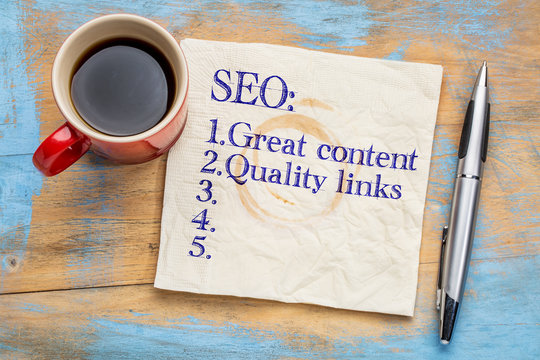 Great content and links SEO tips