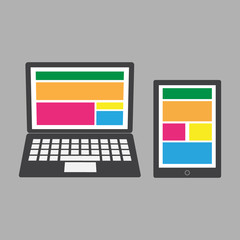 Modern gadget illustration