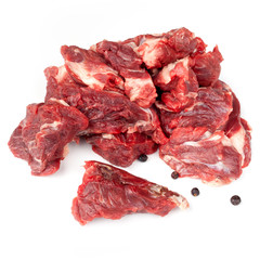 Chunks Of Raw Beef