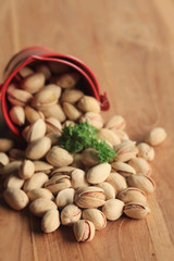 A lot pistachio nuts