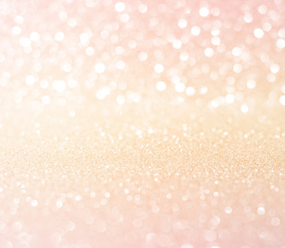 white pink gold glitter bokeh texture  abstract background