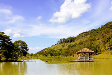 Obraz premium Cabana do lago