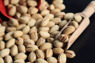 A lot pistachio nuts