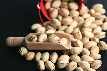 A lot pistachio nuts