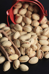 A lot pistachio nuts